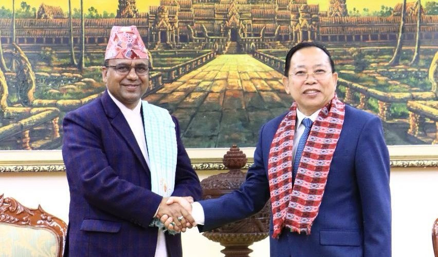 पर्यटन मन्त्री पाण्डे र कम्बोडियाली समकक्षीबीच भेटवार्ता