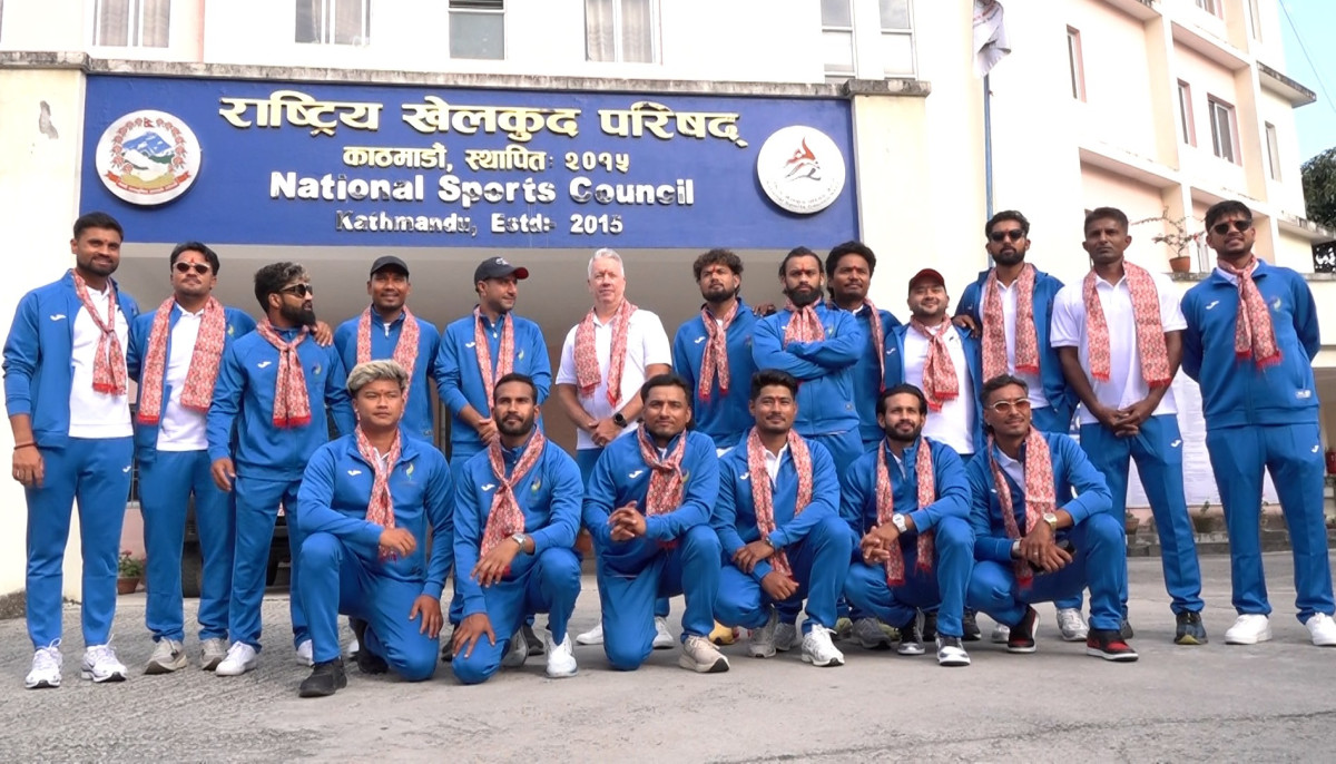 एसियन गेम्समा सहभागी हुन जापान जाने नेपाली क्रिकेट टोलीको बिदाइ